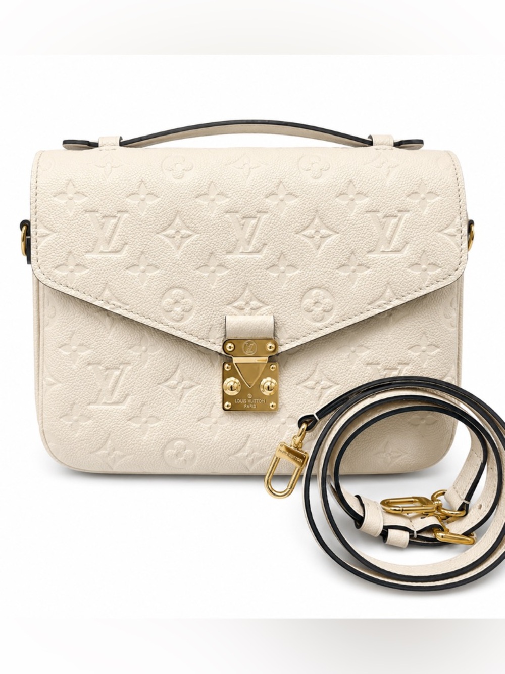 Louis Vuitton Pochette Metis Crossbody Bag with Gold Hardware